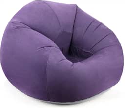 Roxo, 76*53 cm, Puff, Puff Quarto, Pufe, Sofa Inflavel, Puf, com Dispositivo de Inflação Manual