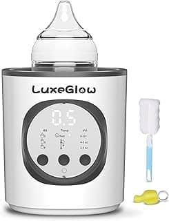 Aquecedor rápido de mamadeira para leite materno e fórmula, controle inteligente de temperatura para preservar os nutrientes mais completos no leite materno, multifuncional LuxeGlow 10 em 1 para todas