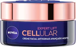 NIVEA Creme Facial Antissinais Cellular Lift Noite 50ml - Creme facial antissinais com bakuchiol puro, ativo revolucionário estimula a produção de colágeno e promove Regeneração Celular Noturna