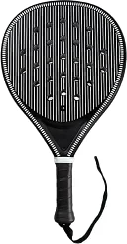 Raquete de tênis padel com enchimento de EVA e alça de pulso, superfície de fibra de carbono, raquete de tênis padel para iniciantes, adultos e