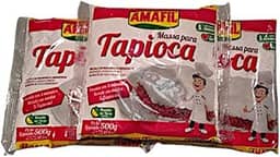kit c 3 Massa de Tapioca Amafil 500 GR
