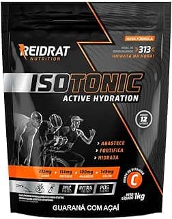 Reidrat Isotonic Pacote 1Kg Sabor Guaraná Com Açaí Suplemento Isotônico Em Pó Repositor Eletrolítico Para Atletas Reposição De Sais Minerais.