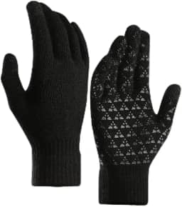 Luvas de inverno para homens e mulheres – Luvas térmicas de malha quente para tela sensível ao toque para corrida e dirigir