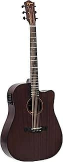 VIOLÃO FOLK CUTAWAY EQ AÇO T/SAPELE B/S SAPELE KANSAS GRAN RESERVA DKMOP TAGIMA