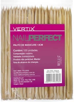 Vertix Palito De Manicure 13Cm 100 Pcs