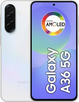 Celular Samsung Galaxy A36 5G 128GB, 6GB RAM, Câmera 50MP, IP67, Super AMOLED 6.7", Recursos AI, Branco