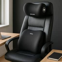 Kit Premium Almofada Lombar E Cervical Ergonômica Espuma De Memória Para Carro, Cadeira Escritório, 2 Peças, Conforto Postural, Marca VARENZIA