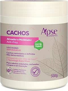 Ativador e Modelador Anti Frizz Cachos 500g, Apse Cosmetics