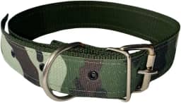 Coleira para Cachorros Grandes Camuflada Militar