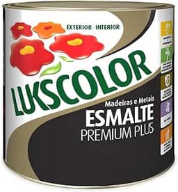 Tinta Esmalte Sintético Lukscolor Preto 225ml