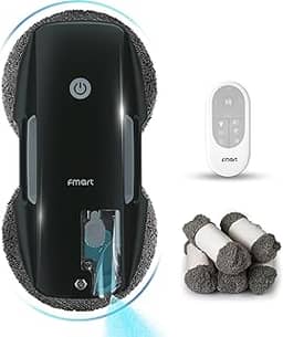 Robô de Limpeza de Janelas FMART T9Pro, Pulverização Inteligente com Atomização Ultrassônica, 3800PA, Planejamento Inteligente de Rotas com IA, Tecnologia de Detecção de Bordas, Controle Remoto