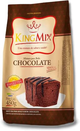 King Mix Bolo de Chocolate sem Glúten, pequeno