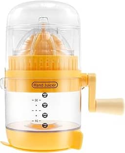 Espremedor manual, manivela, limão, laranja, limão, espremedor ergonômico, espremedor de limão manual com alça ergonômica e aderência antiderrapante para sucos de frutas cítricas