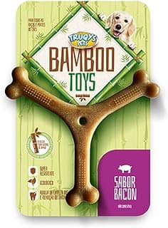 Brinquedo para Cachorro, Grande, Brinquedo de Osso Bamboo, Modelo Y, Resistênte e Divertido