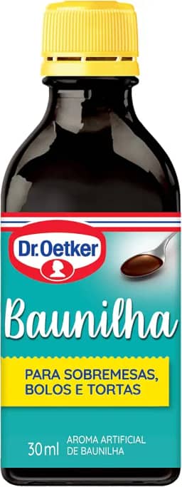 Dr. Oetker Aroma Baunilha, Mais Sabor Para as Receitas, Sobremesas, Bolos, Tortas e Doces, 30ml