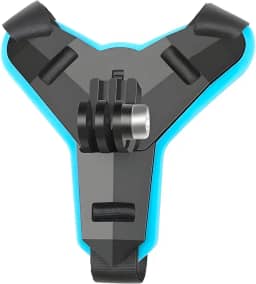 Suporte Capacete Queixo Compatível com GoPro SJCAM e Câmeras Similares Preto Azul
