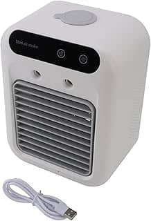 Ar condicionado portátil, unidade de resfriador de resfriamento eficiente de ar condicionado de ar condicionado com água incorporada em 500 ml para carro de escritório de