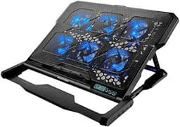 Cooler para Notebook com 6 Fans Led Azul Hexa Cooler - AC282