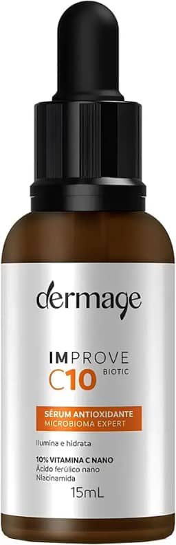 Improve C 10, Sérum Facial com Vitamina C 10%, Ácido Ferúlico e Vitamina E, Textura Oil Free, Rápida Absorção, Toque Seco, Ação Antioxidante,15g