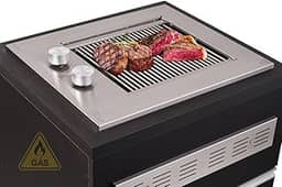 Titan Eletro, Churrasqueira Grill a Gás Cooktop de Embutir Diamond Premium Gás Natural Titan