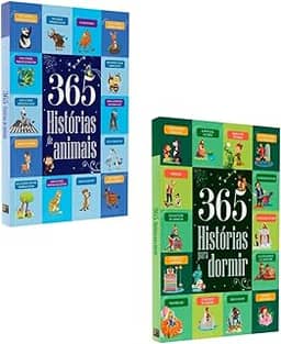 Kit 2 Livros | 365 Histórias de Animais + 365 Histórias para Dormir