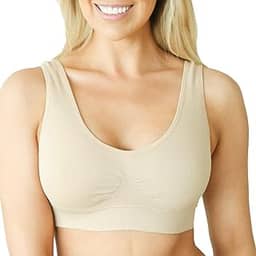 Sutiãs confortáveis sem costura para mulheres | Sutiã esportivo push up sem fio | Macio, respirável, ajuste de suporte