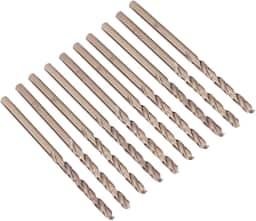 10 peças HSS-CO brocas para perfuração de chapa de aço (1 mm) conjunto de brocas torcidas de cobalto M35 de alta precisão nan transmissão mecânica