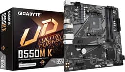 PLACA-MÃE GIGABYTE B550M, AM4 4XDDR4(MÁX128GB), 4 SATA, 1 M.2, 2XUSB 3.2, 4XUSB 2.0, 1XHDMI