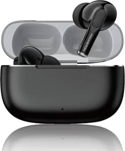 H'MASTON Fone de Ouvido Sem Fio Fone Bluetooth 5.4 com Microfone para ANC+ENC Redução de Ruído Liga de Zinco