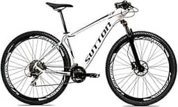 Bicicleta Aro 29 Sutton Gold 24V Freio a Disco Quadro de Alumínio 24 Marchas com Suspensão