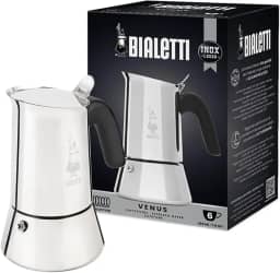 Cafeteira Bialetti Venus, aço inoxidável, 6 xícaras, prateada