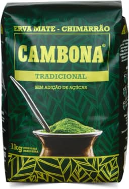 Erva-Mate Cambona Tradicional Barão 1Kg, Erva Mate Tradicional Padrão Gaúcho Para Chimarrão, Verde, Sabor Encorpado Natu