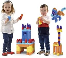 Blocos de Montar Infantil Educativo 110 Peças Blocolândia Dismat