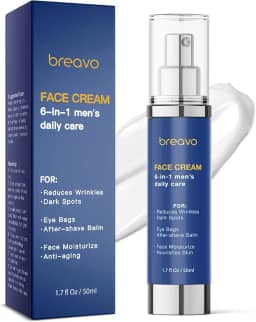 Creme Facial 6 Em 1 Para Homens: Hidratante Masculino, Antienvelhecimento - Tratamento Bolsas Nos Olhos E Rugas Masculinas 1,7 Oz