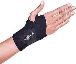 Kestal Munhequeira Ajustável Neosoft, protetor de punho, órtese Preto, Único ajustável