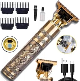 Maquininha de cortar cabelo e barba Vintage Multifuncional