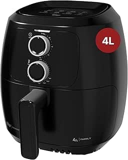 WAP Fritadeira Elétrica Air Fryer FAMILY WAFF2-P 4 Litros, Preto, Revestimento Antiaderente, 1500W 220V