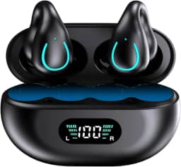 Fones de ouvido esportivos sem fio Bluetooth Lifebee Q71 com clip, condução óssea, Bluetooth 5.3, qualidade de som Hi-Fi e longa autonomia – A escolha perfeita para atividades esportivas e ao ar livre