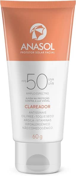 Anasol Protetor Solar Facial Clareador FPS50 60g