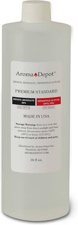 Base de óleo de fragrância premium de 473 ml - 70% DPG (dipropileno glicol) e 30% benzoato de benzila - ideal para perfumes, difusores, incenso e fabricação de velas.