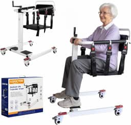 Cadeira de transferência de paciente, cadeiras de transferência para idosos, suporte de elevação sentado para ficar em pé, cadeira de rodas para dispositivo de carro, auxiliares de elevação