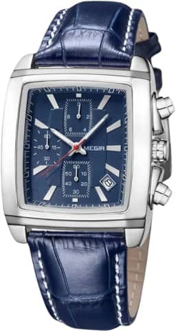 Relógio Masculino "Imperium" com Cronógrafo e Calendário, Ponteiros Fluorescentes, Design Clássico e Moderno, Resistente à Água 3m – Acompanha Caixa Premium