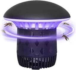 Armadilha Eletrônica para Mosquitos, Mosquito Zapper com Lâmpada Ultravioleta UVA, Plug in Mosquito Killer, Silenciosa e Segura, Ideal para Ambientes Internos, USB, Preto