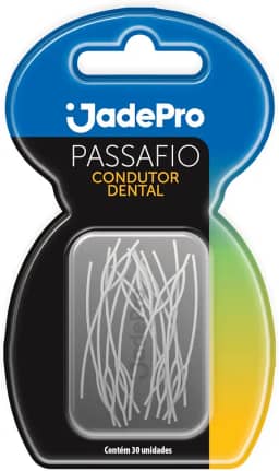 JADEPRO Passa Fio, Condutor Dental - Verde (30 uni)