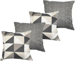 Kit Com 4 Almofadas Cheias Decorativas (Kit Almofada Decorativa - Simetria)