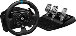Volante Logitech G923 para Xbox Series X|S, Xbox One e PC com Force Feedback TRUEFORCE, Pedais Responsivos, Launch Control e Acabamento em Couro