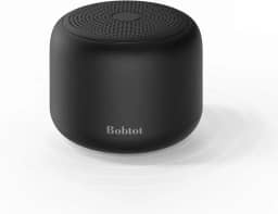 Bobtot Alto-falantes Bluetooth portáteis sem fio - alto-falante à prova d'água com som estéreo alto, 15 horas de reprodução, bateria recarregável, microfone embutido, mini alto-falante com alça para