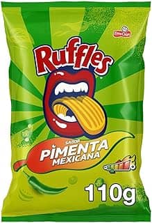 Batata Frita Ondulada Pimenta Mexicana Elma Chips Ruffles Pacote 110g