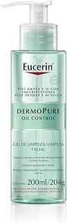 EUCERIN Gel de Limpeza Facial Antiacne DermoPure Gentil 200ml, Pele Mista e Oleosa, Suave, Demaquilante