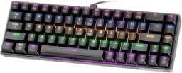 GOKOCO Teclado Mecânico Gamer A1802 Preto Black